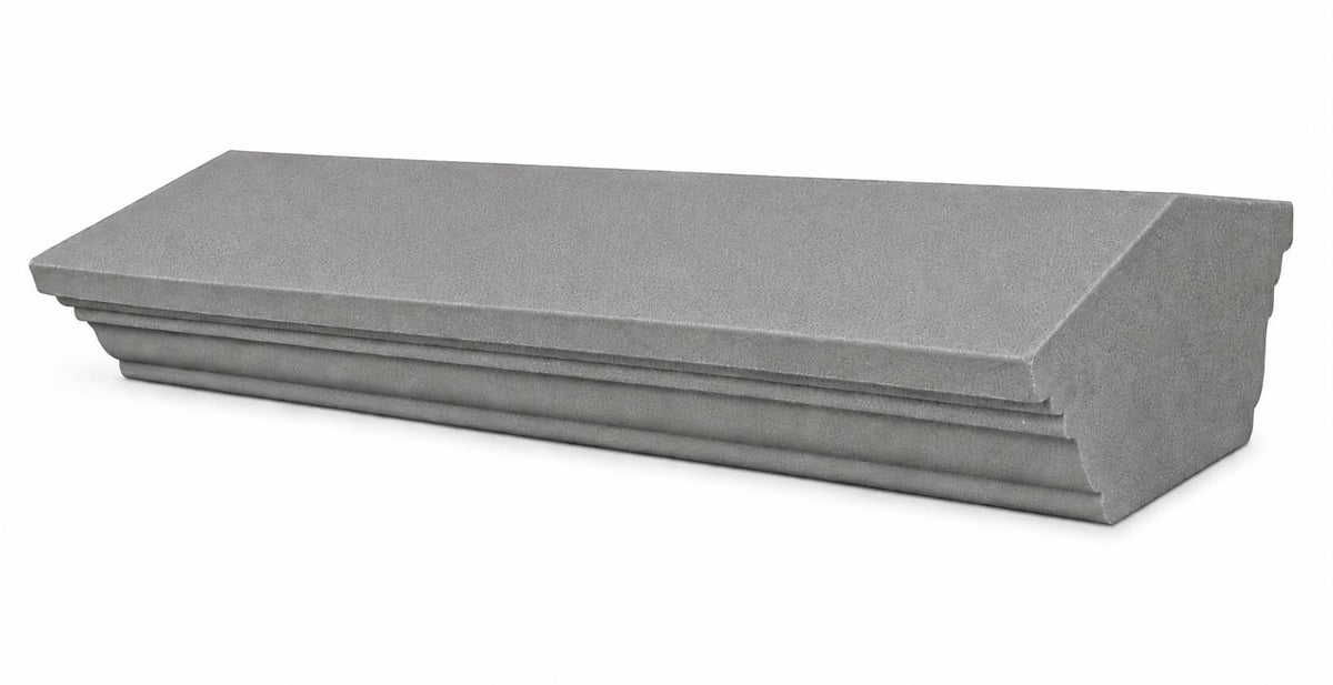 Cast Stone Fluted Coping Twice Weathered